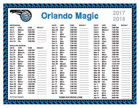 orlando magic basketball game schedule
